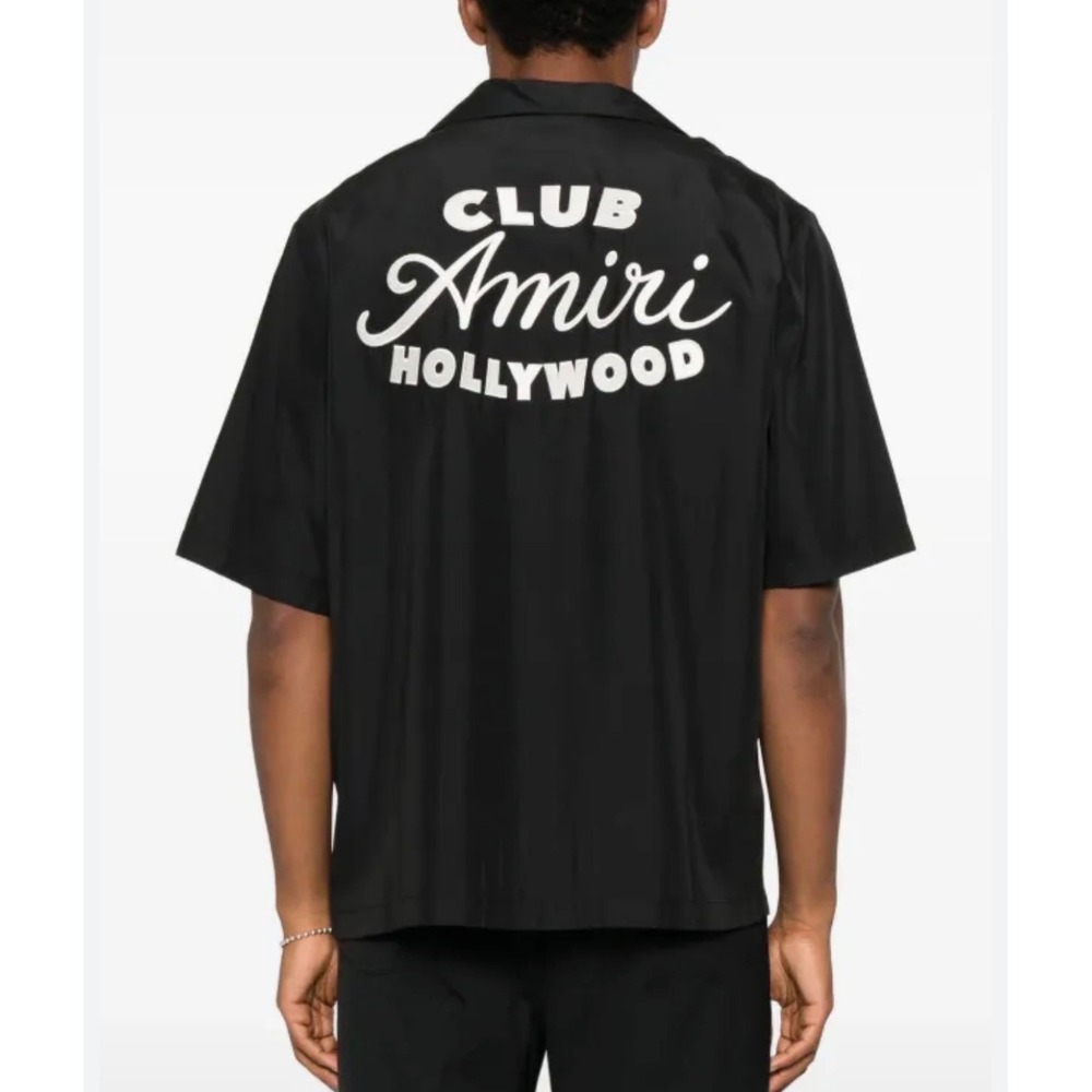 Amiri Printed Pocket Short Sleeve Shirt  – "Club AMIRI Hollywood" – Large – NWT